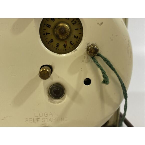 Vtg Metal Deco Logan S5-F Westclox Electric Alarm Clock Tested And Working 1940s - Picture 10 of 15